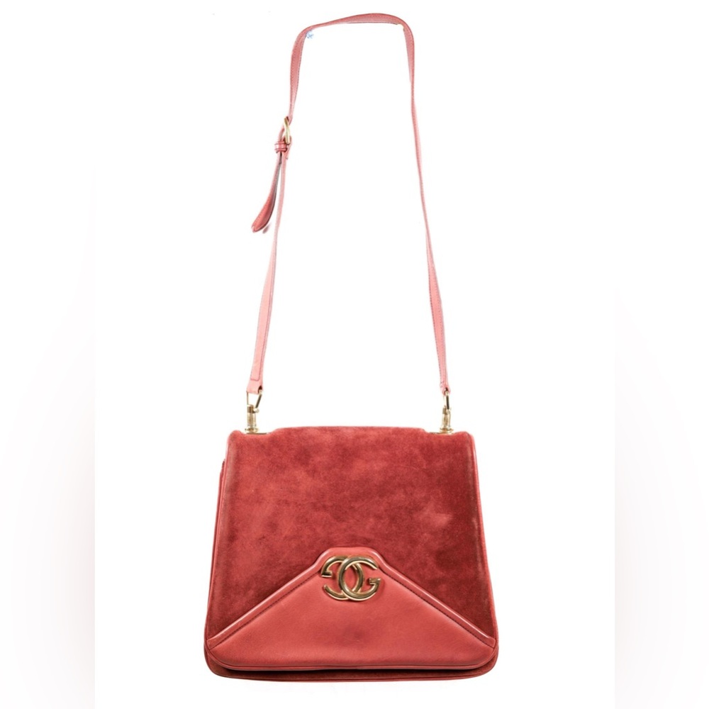 Gucci 70s Red Suede Crossbody Bag